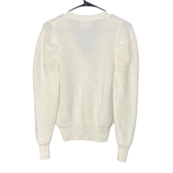 Cinq à Sept Carly Cardigan in Ivory Women's XS - Picture 4 of 8